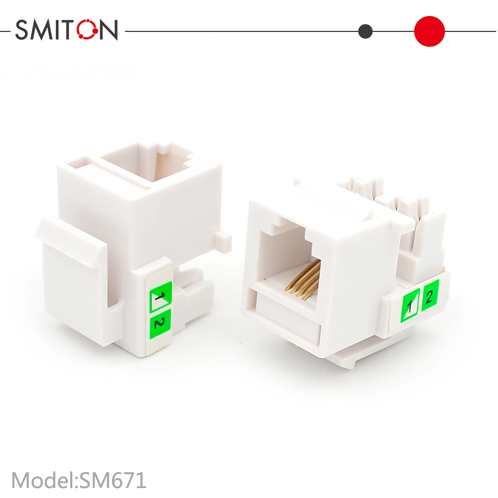 UTP Cat 3 Rj11 6p4c Telephone Cat3 Keystone Jack