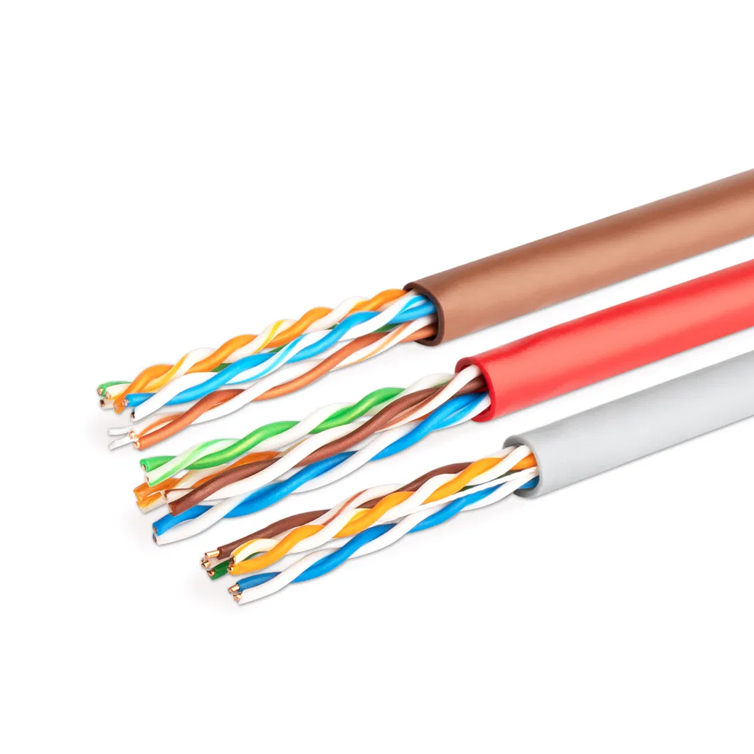 Indoor Cat5e Cable UTP Shielded Twisted Pair Ethernet LAN Network SFTP FTP UTP Shielded Cable with Copper Wire Conductor