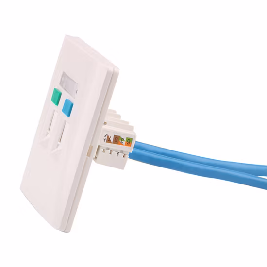 Gcabling Kj6 UTP RJ45 CAT6A Keystone Jack CAT6 acoplador placa de pared Netkey CAT6 Jack