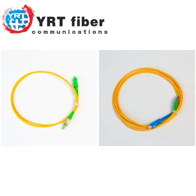 Cordón de remiendo óptico del PVC del descenso de la fibra del conector FTTH multinúcleo LC/Sc/St/FC MPO/MTP